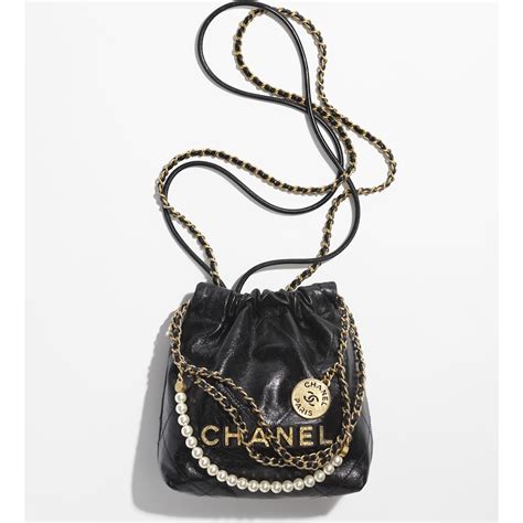 chanel 22 mini black gold|CHANEL 22 .